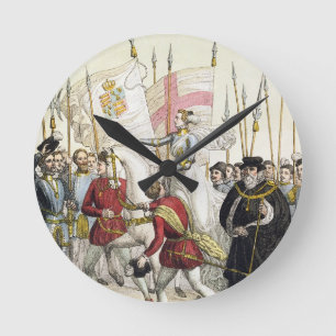 Drottning Elizabeth mig (1530-1603) som samlar Rund Klocka