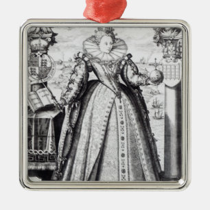 Drottning Elizabeth mig 1596 Julgransprydnad Metall