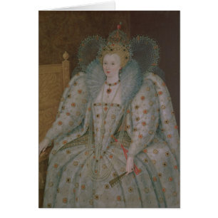 Drottning Elizabeth mig av England och Irland Hälsningskort