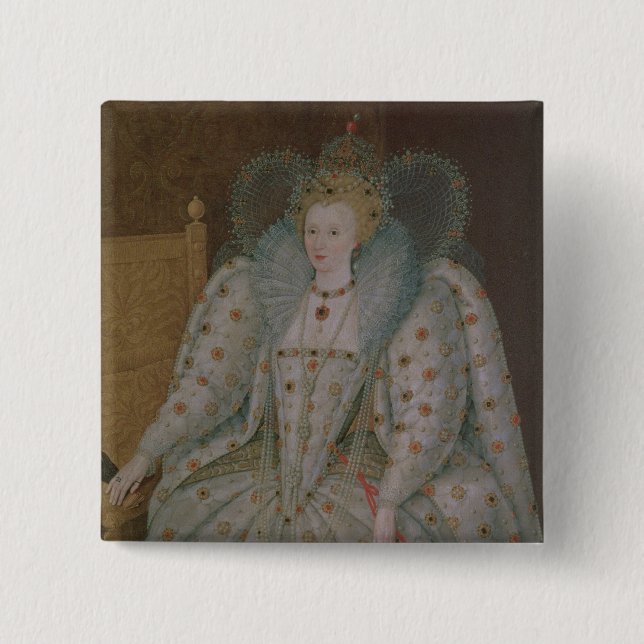Drottning Elizabeth mig av England och Irland Knapp (Framsida)