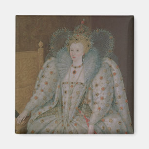 Drottning Elizabeth mig av England och Irland Magnet