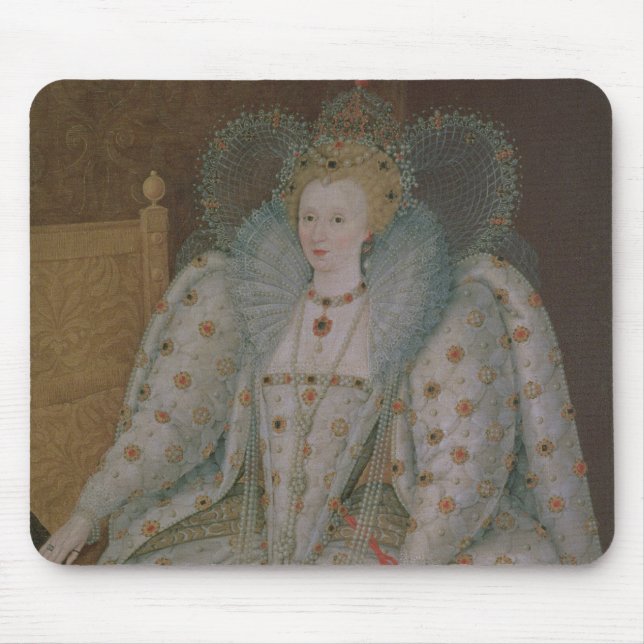 Drottning Elizabeth mig av England och Irland Musmatta (Framsidan)