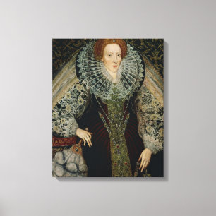 Drottning Elizabeth mig, c.1585-90 Canvastryck