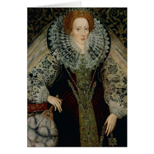 Drottning Elizabeth mig, c.1585-90 Hälsningskort