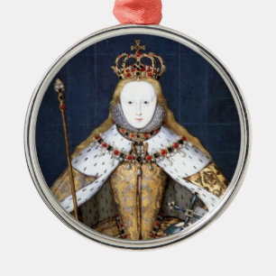Drottning Elizabeth mig: Coronation Julgransprydnad Metall