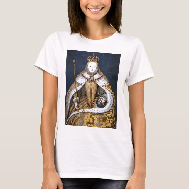 Drottning Elizabeth mig: Coronation T-shirt (Framsida)