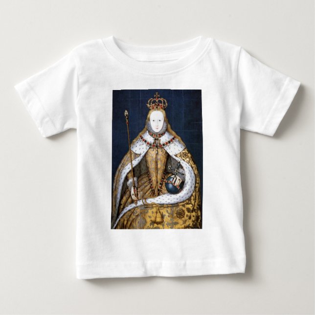 Drottning Elizabeth mig: Coronation Tee Shirt (Framsida)