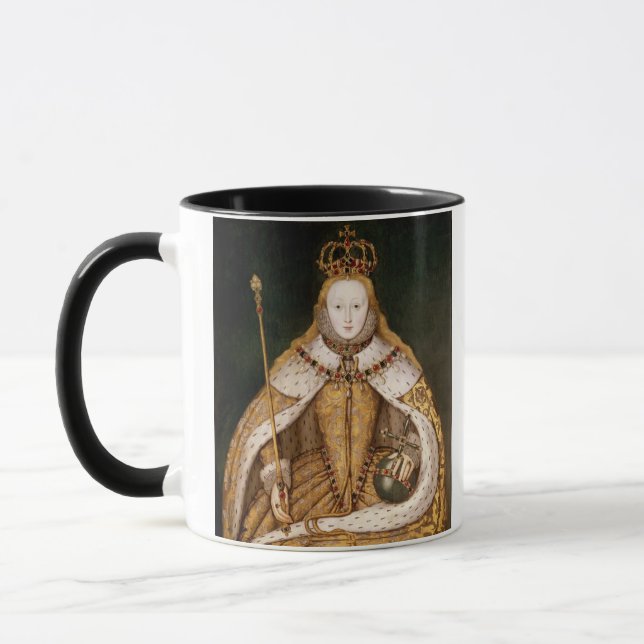 Drottning Elizabeth mig i Coronationskrud Mugg (Vänster)