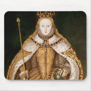 Drottning Elizabeth mig i Coronationskrud Musmatta