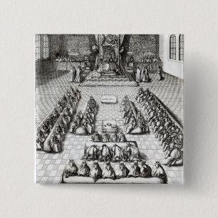 Drottning Elizabeth mig i parlament Knapp