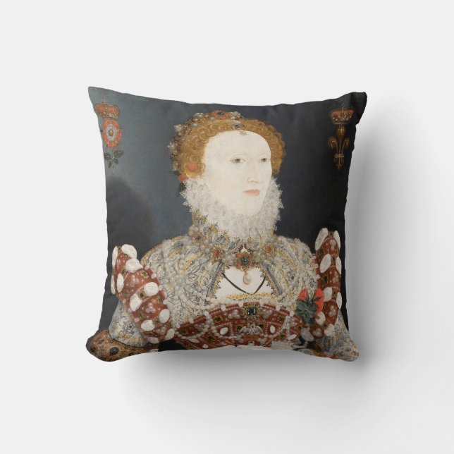 Drottning Elizabeth mig Kudde (Framsida)