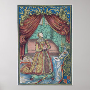 Drottning Elizabeth mig på bönen, frontispiece Poster