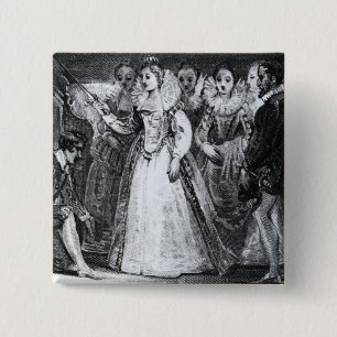 Drottning Elizabeth mig som adlar den Francis Knapp