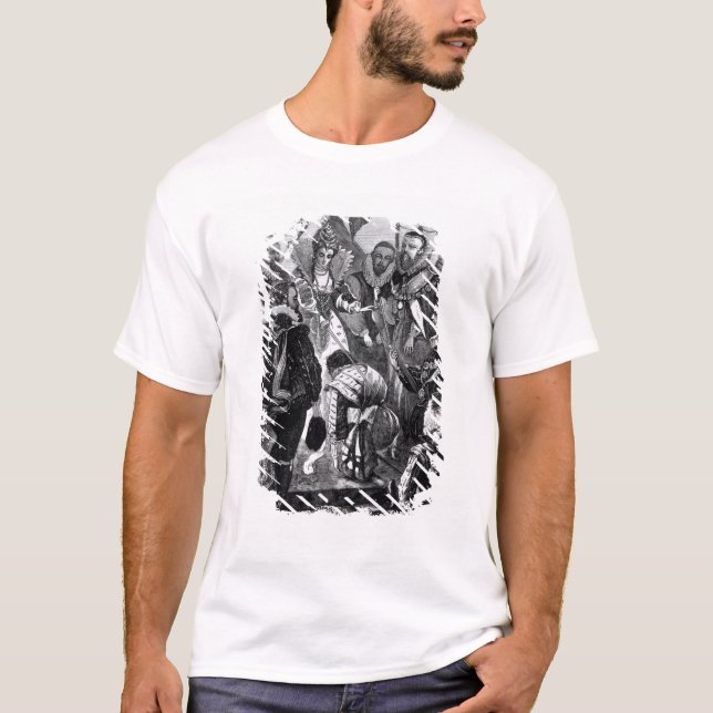 Drottning Elizabeth mig som adlar den Francis T Shirt (Framsida)