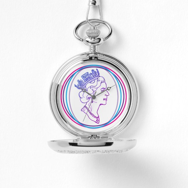 Drottning Elizabeth-profil Armbandsur (Framsida)