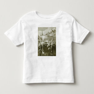 Drottning Elizabeth som skriver in London Tee Shirt