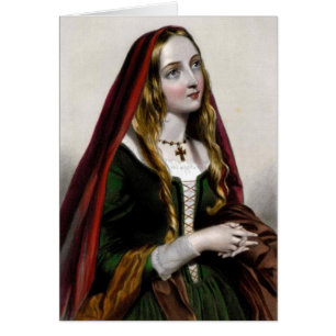 Drottning Elizabeth Woodville Hälsningskort
