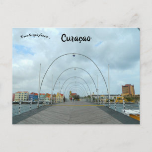 Drottning Emma-bron Willemstad Curaçao Vykort