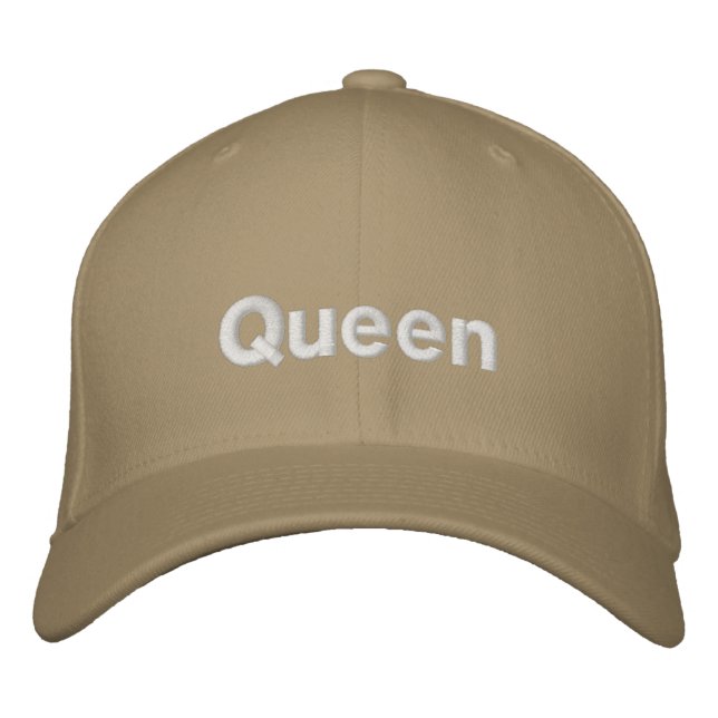 Drottning Flickas Dam Flexfit Ull Trucker  Broderad Keps (Framsida)