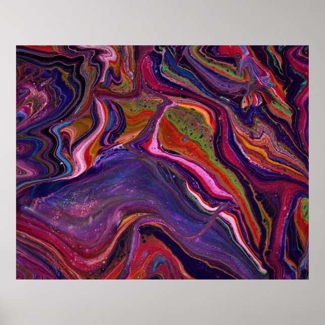 Drottning för A Day 3 Psychedelic-Abstrakt Poster (Framsidan)