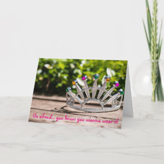 Drottning för en dag - födelsedag kort