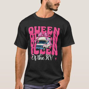 Drottning för husvagnscamping camper husbil tjej m t shirt