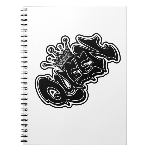 Drottning Graffiti Design Anteckningsbok (Framsidan)