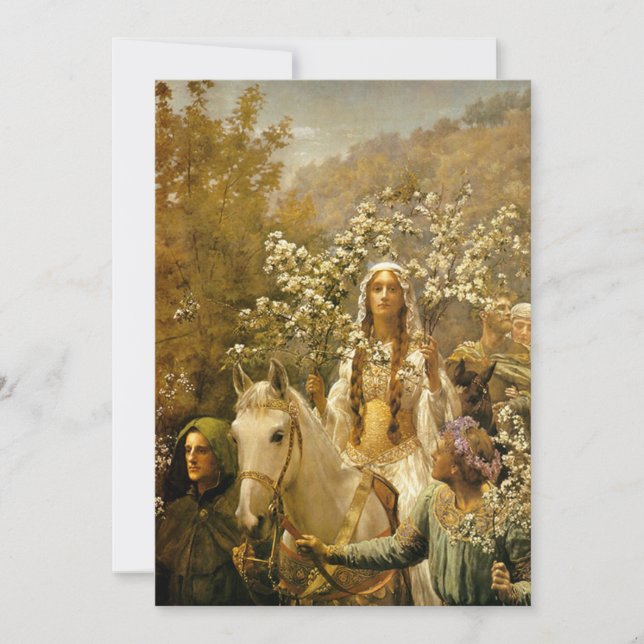 drottning Guineveres inbjudningar till utläggning (Framsida)