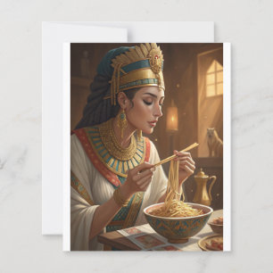 Drottning Hatshepsut äter nudlar Roligt Antikens E