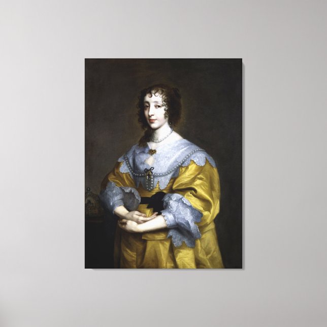 Drottning Henrietta Maria Canvastryck (Framsida)