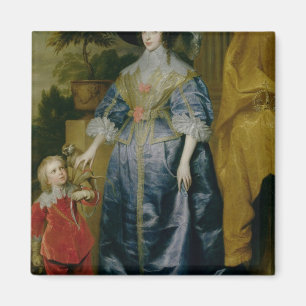 Drottning Henrietta Maria och henne som är dvärg Magnet