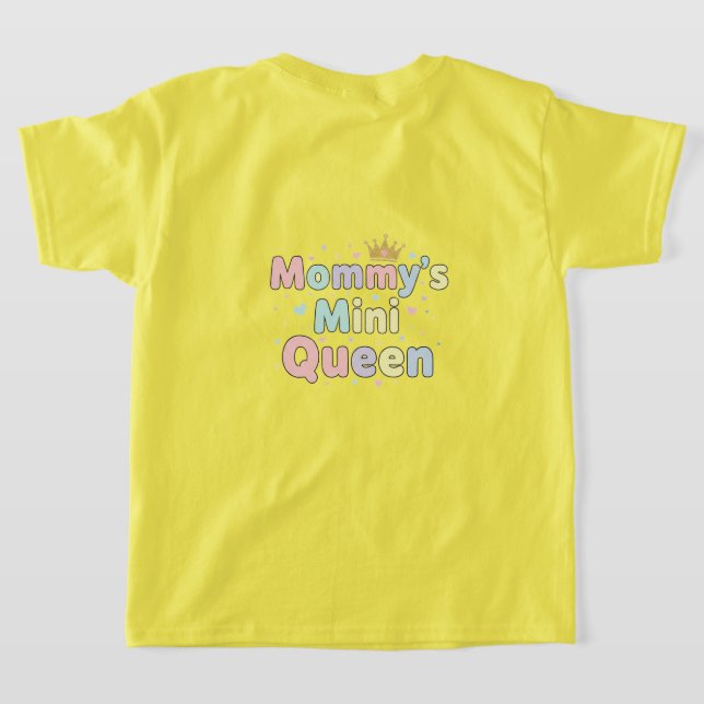 Drottning i gult t shirt (Laydown baksida )