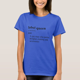 Drottning inom etiketter tee shirt