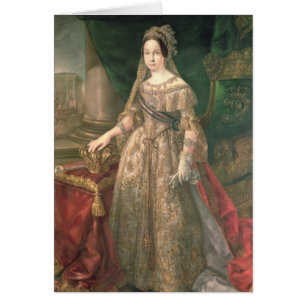 Drottning Isabella II 1843 Hälsningskort