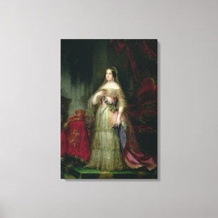 Drottning Isabella II av Spanien Canvastryck