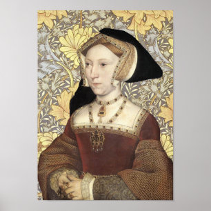 Drottning Jane Seymour av det England porträtt Poster