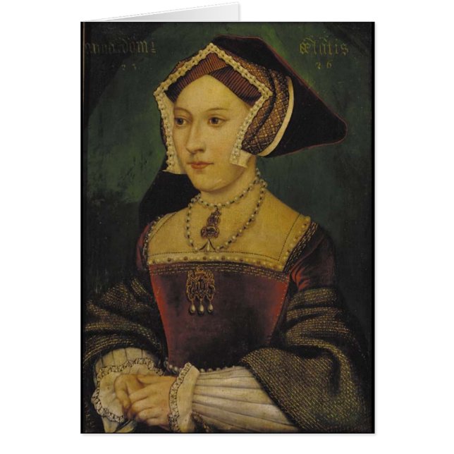 Drottning Jane Seymour Hälsningskort (Framsidan)