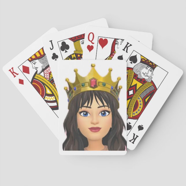 Drottning-kort Casinokort (Baksidan)
