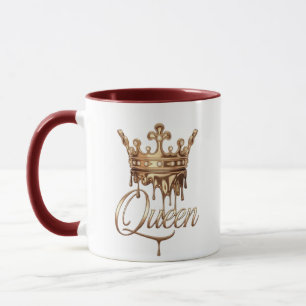 Drottning Krona Elegant Kunglig Prinsessa Design Mugg