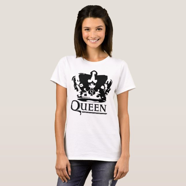 Drottning krona t-shirt (Hel framsida)