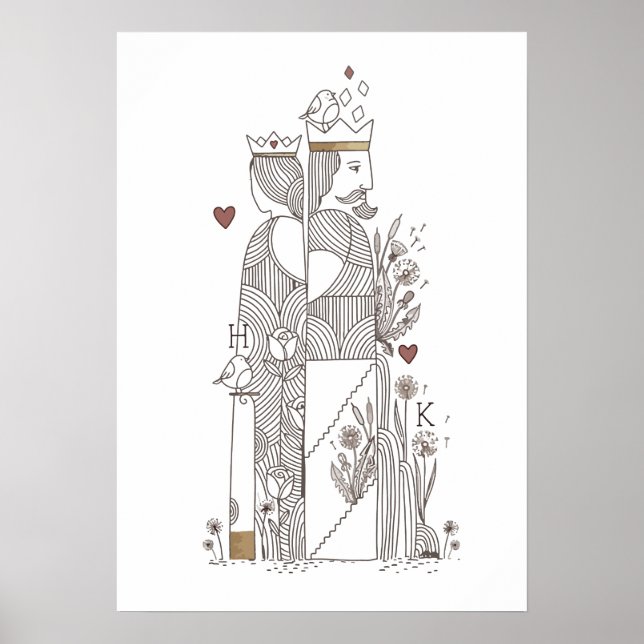 Drottning+Kung Poster (Framsidan)