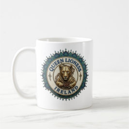 Drottning Lejonhona. Irland Kaffe Mugg