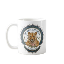 Drottning Lejonhona. Skottland Kaffe Mugg