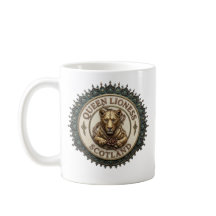 Drottning Lejonhona. Skottland Kaffe Mugg