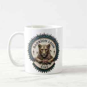 Drottning Lion. Irland Kaffe Mugg