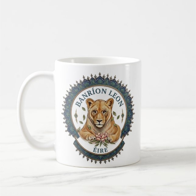 Drottning Lion. Irland kaffemug Kaffemugg (Vänster)