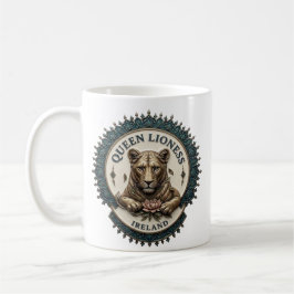 Drottning Lioness. Irland Kaffe Mugg