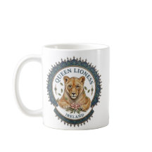 Drottning Lioness. Irland Kaffe Mugg