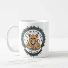 Drottning Lioness. Irland Kaffe Mugg