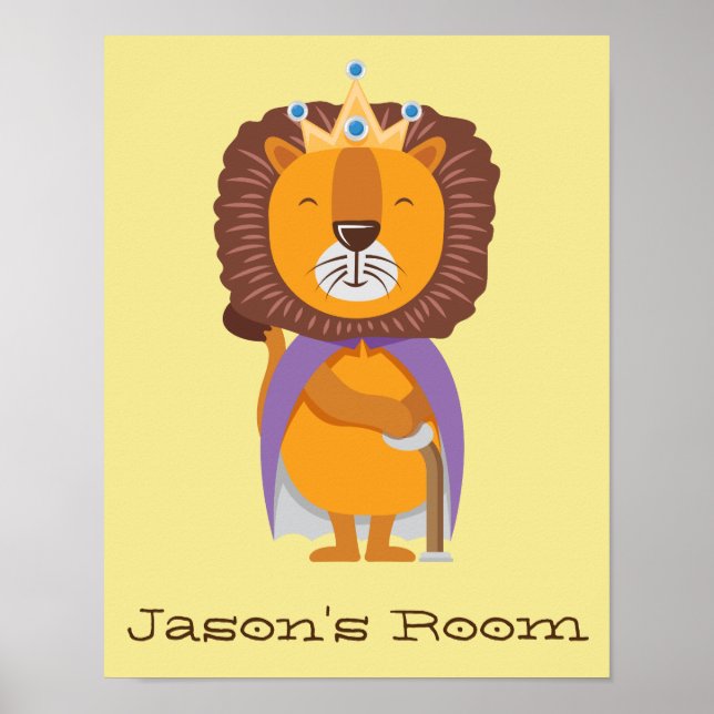Drottning lions barnkammare poster (Framsidan)